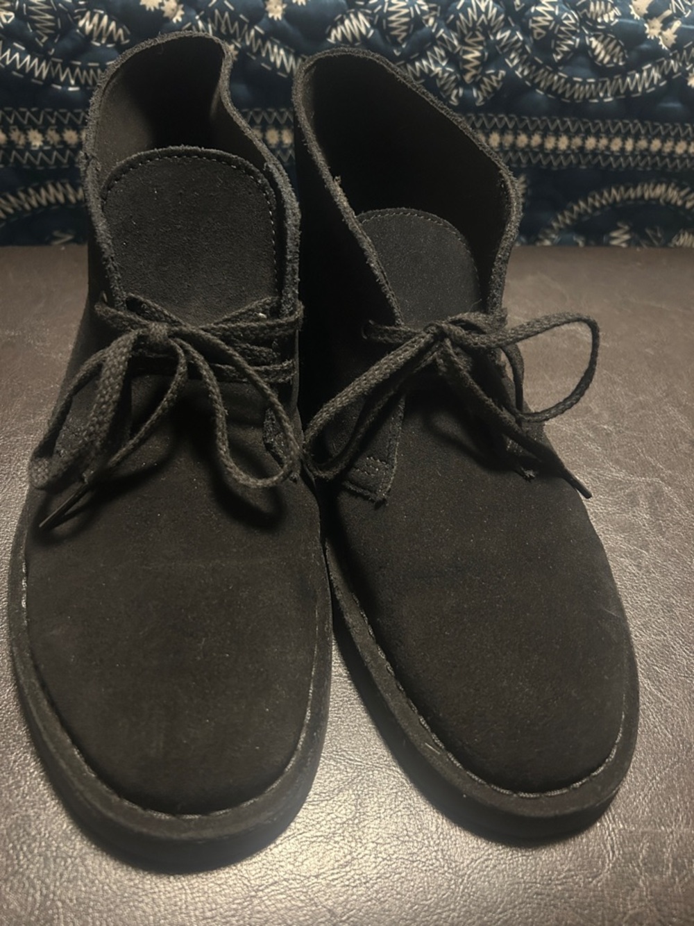 Clarks Men's Black Suede Chukka Boots
